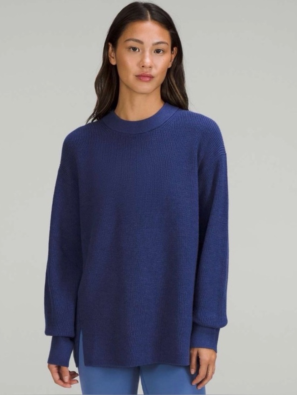 Lululemon Merino Wool-Blend Ribbed Crewneck Sweater Size 6